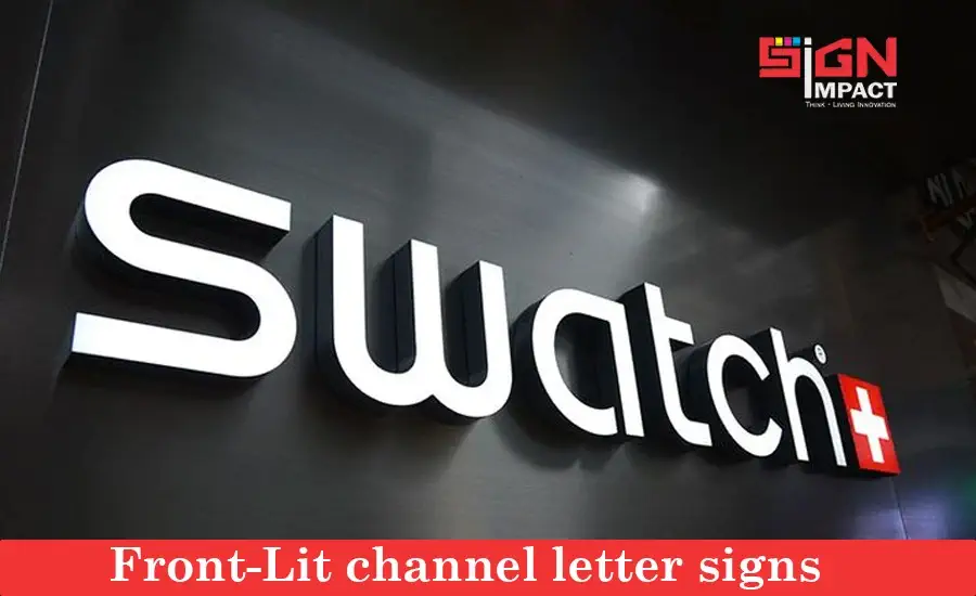 front lit channel letter signs