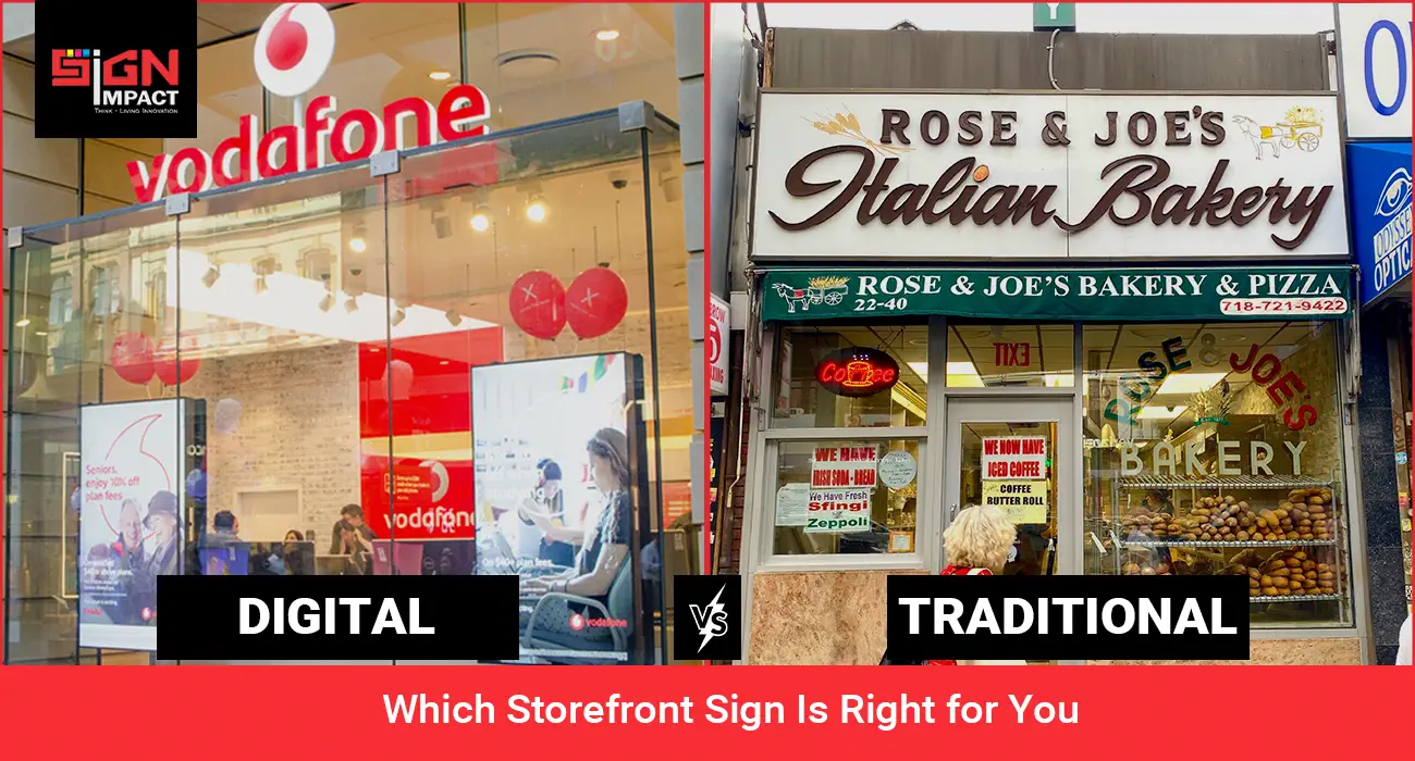Digital vs Traditional Which Storefront Sign Is Right for You