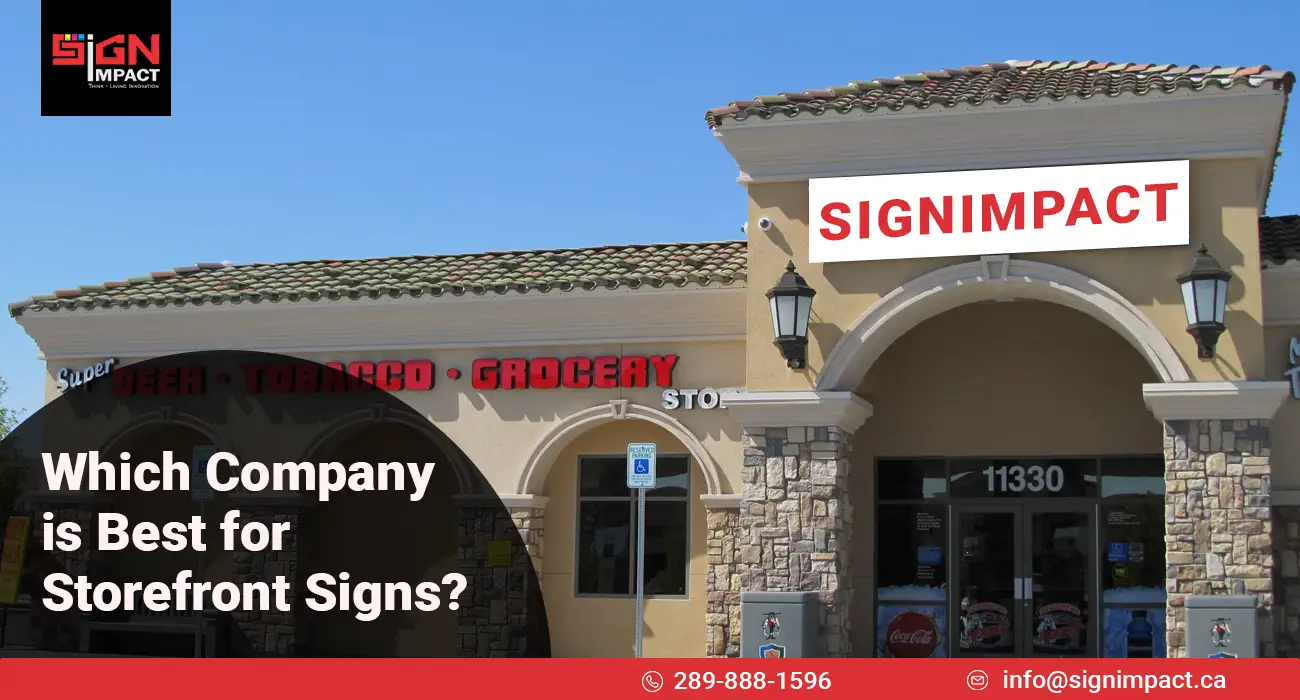 Which company is best for storefront signs