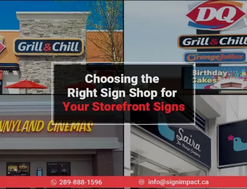 Choosing the Right Sign Shop for Your Storefront Signs