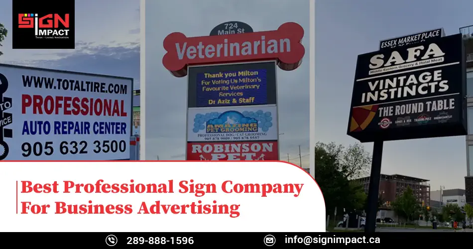 Best Professional Sign Company For Business Advertising