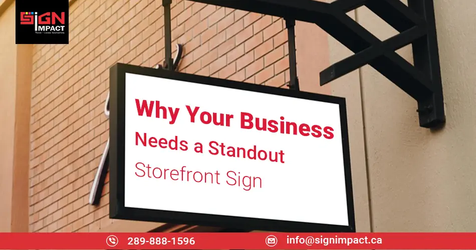 Stand out storefront sign