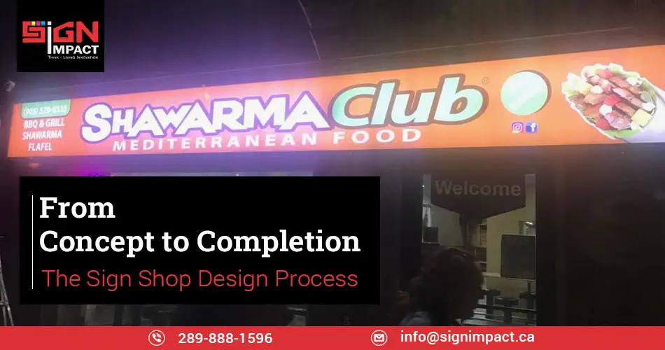 From Concept to Completion The Sign Shop Design Process