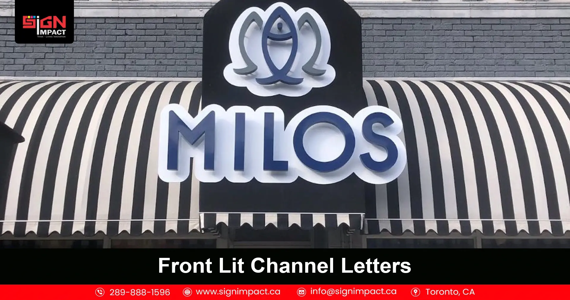 Front lit channel letters