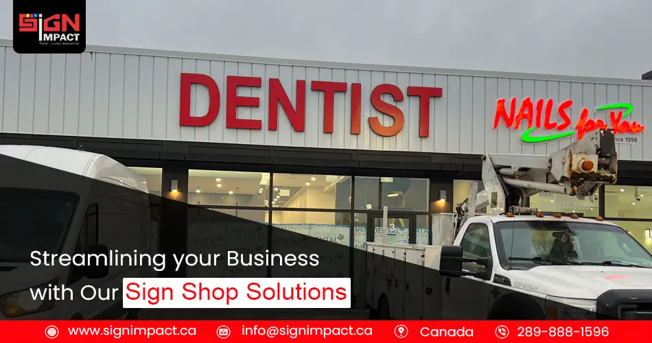 Streamlining your Business with Our Sign Shop Solutions