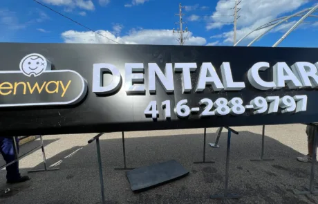 Dental Care Clinic - Channel Letter Signage dental care