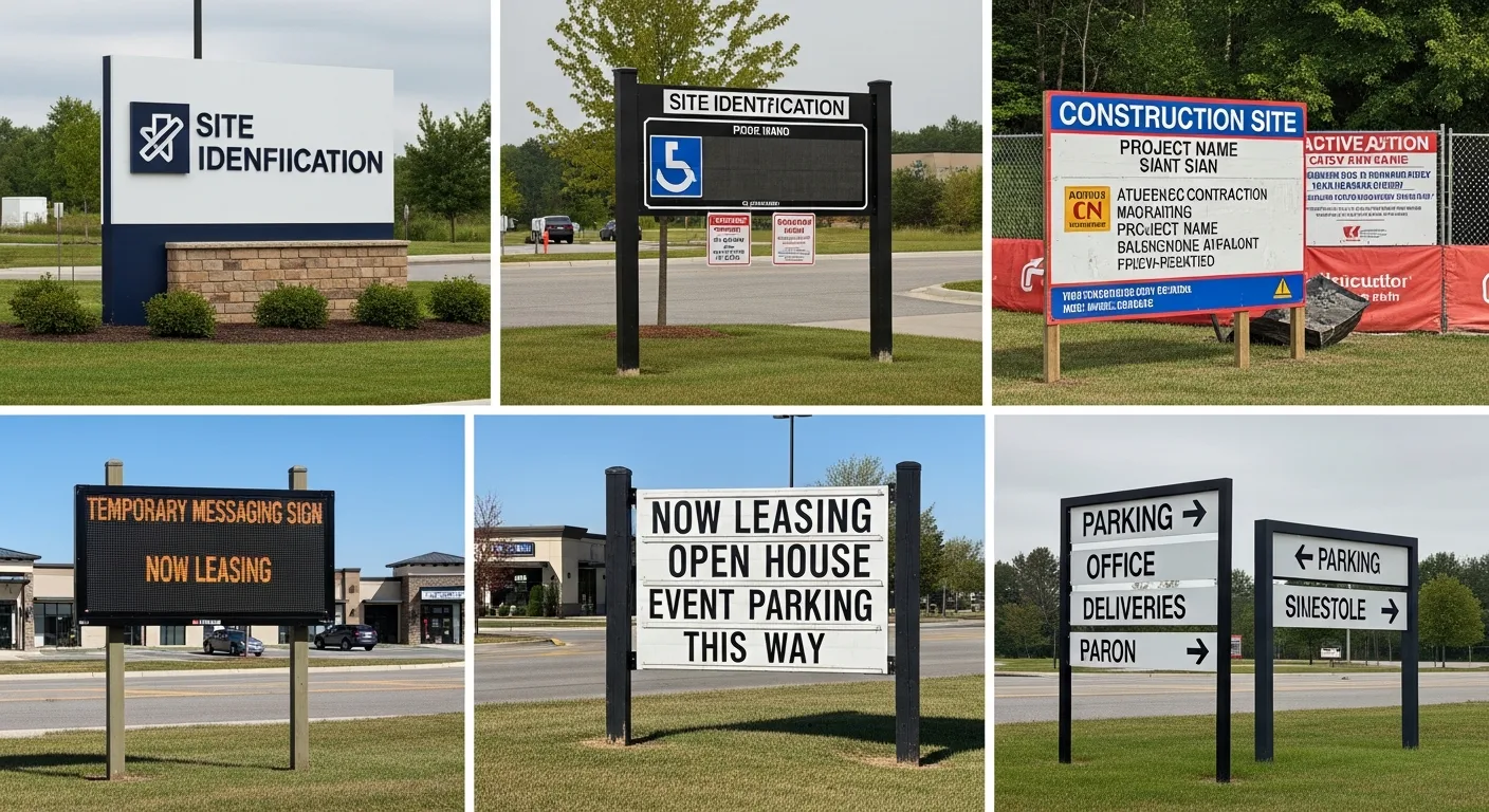 post-and-panel signs