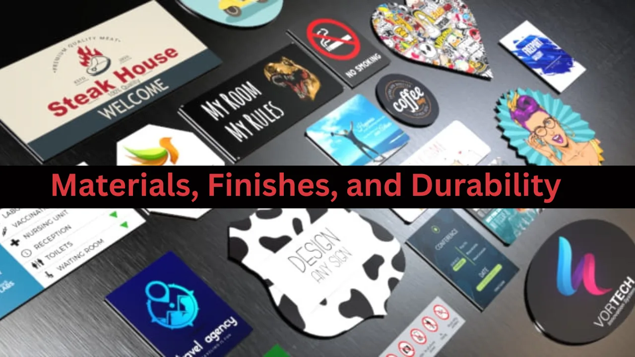 Materials, Finishes, and Durability