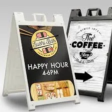 Restaurant Signage Toronto Sign Ideas: Menus, A-Frames, and Patio Branding A-Frame Signs