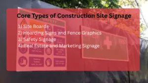 Real Estate and Construction Site Signage: Site Boards, Hoarding, and Safety Signs Core Types of Construction Site Signage