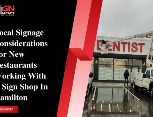 Local Signage Considerations For New Restaurants Working With A Sign Shop In Hamilton